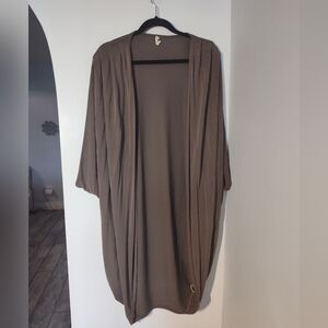 Lazy Sundays Chic Tan Open Front Cardigan Size S